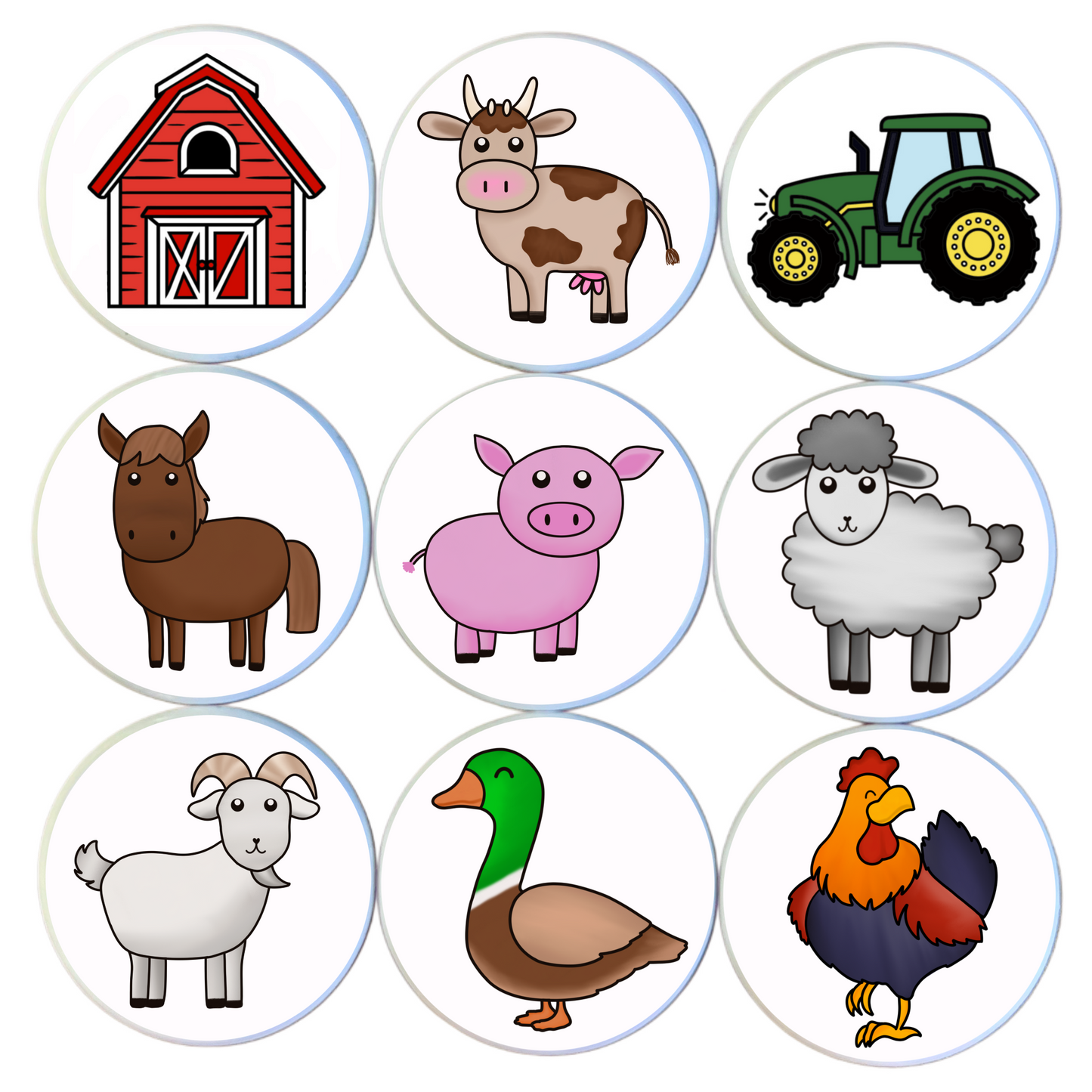 BARNYARD BUDDIES MINI MAGNET SET