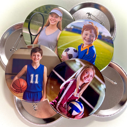 SINGLE CUSTOM PHOTO BUTTON