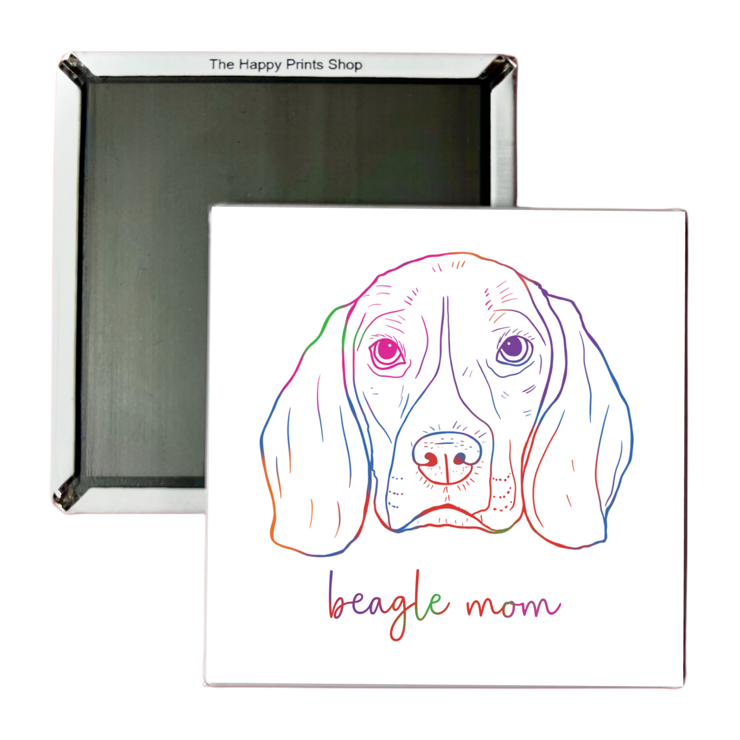 BEAGLE MOM 2X2 MAGNET
