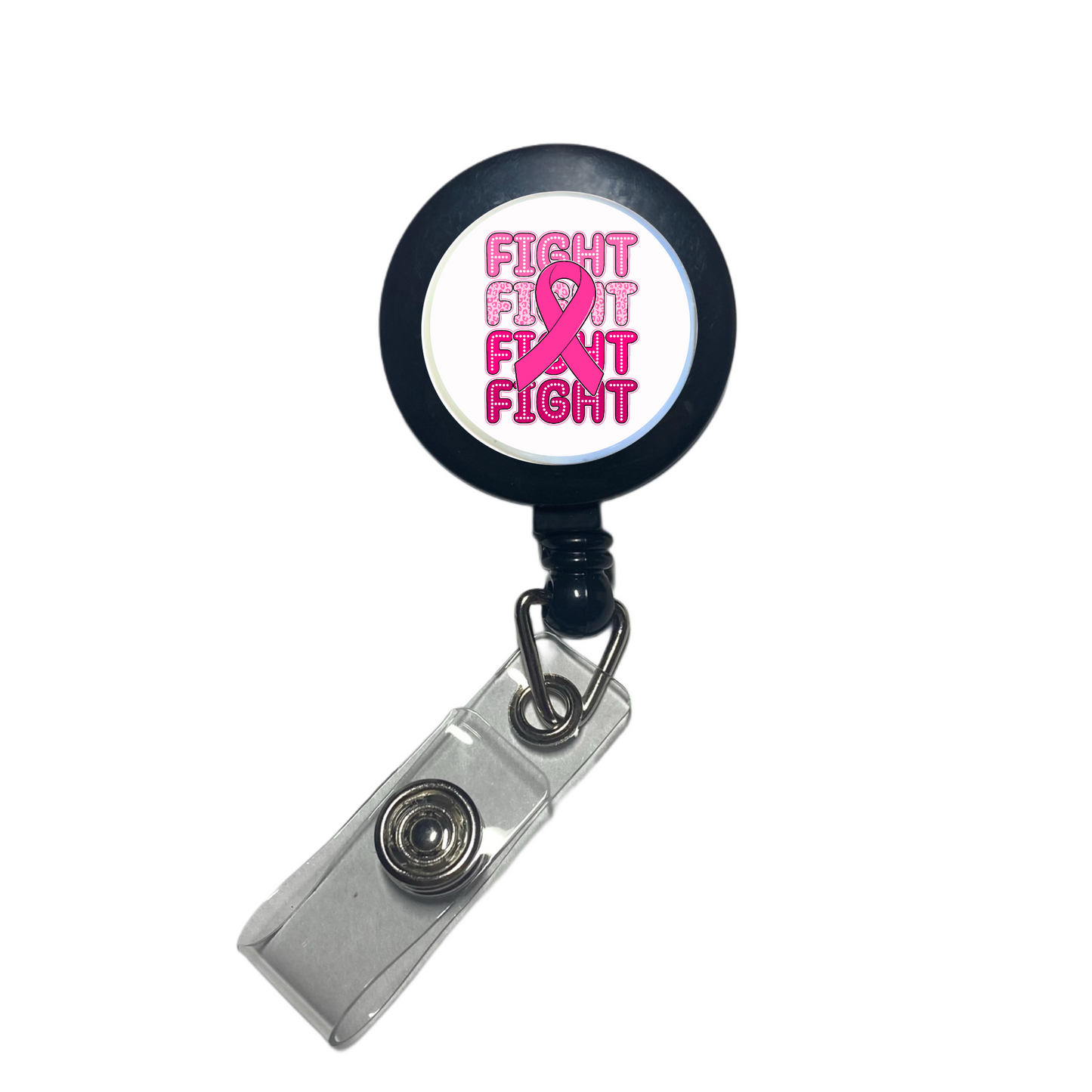 FIGHT BREAST CANCER BADGE REEL