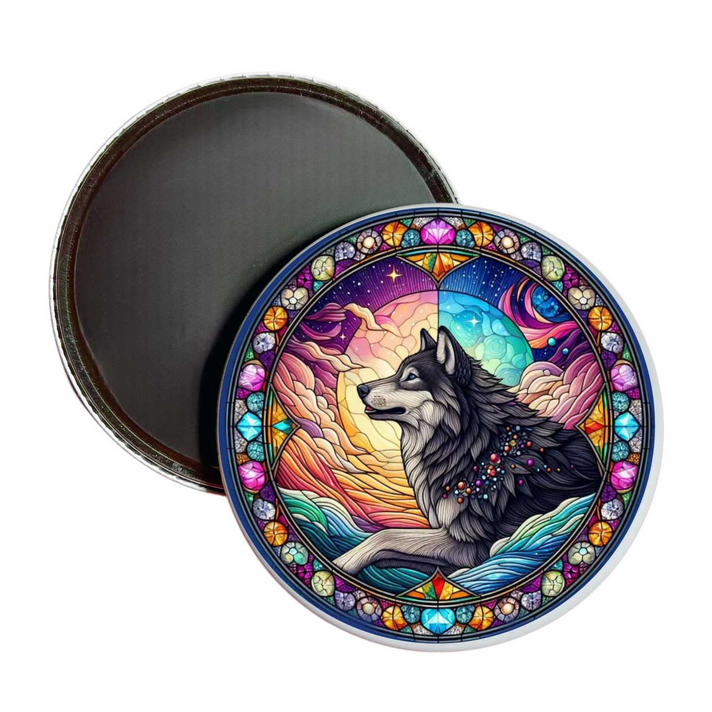 Cosmic Wolf Jumbo Magnet