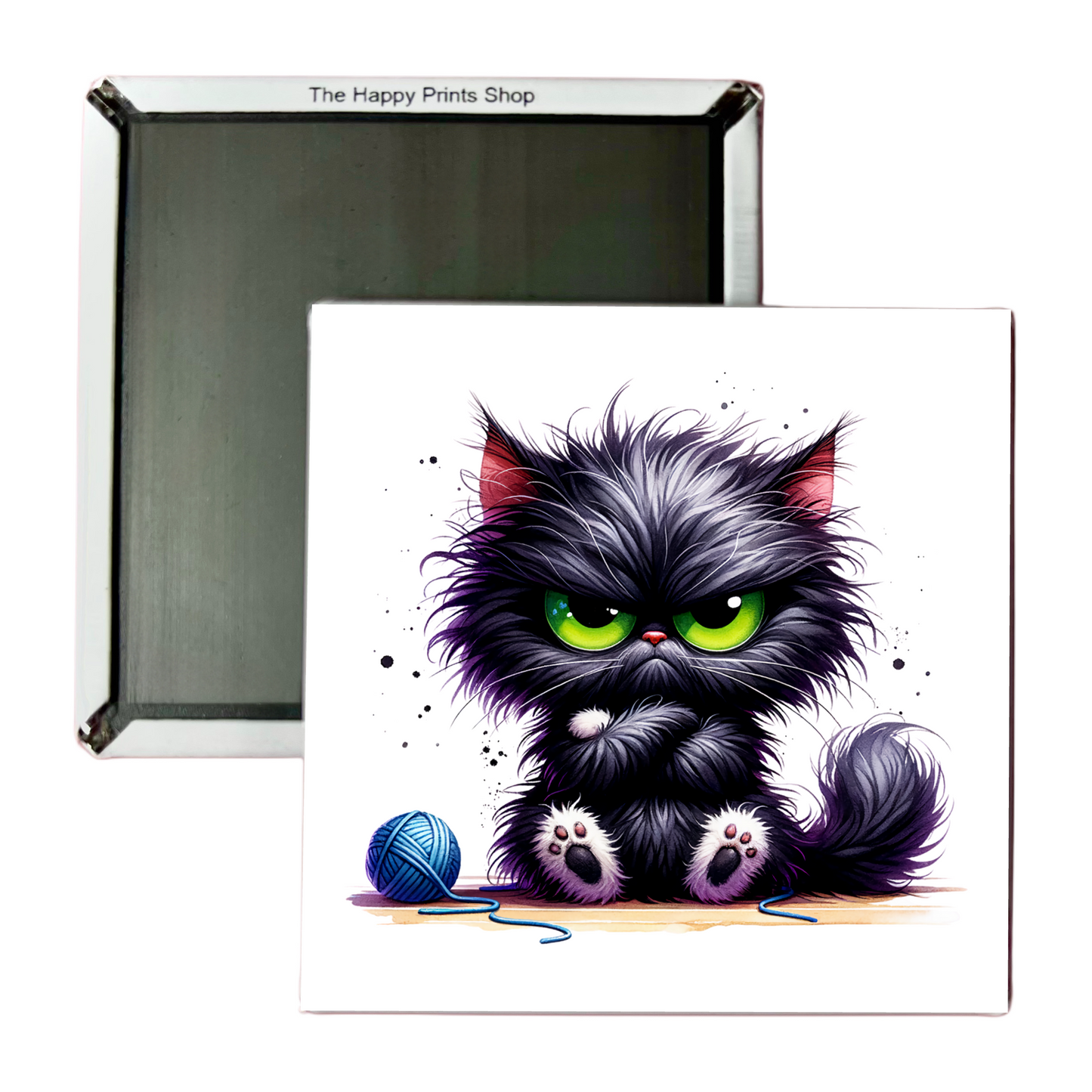 GRUMPY KITTEN 2X2 MAGNET