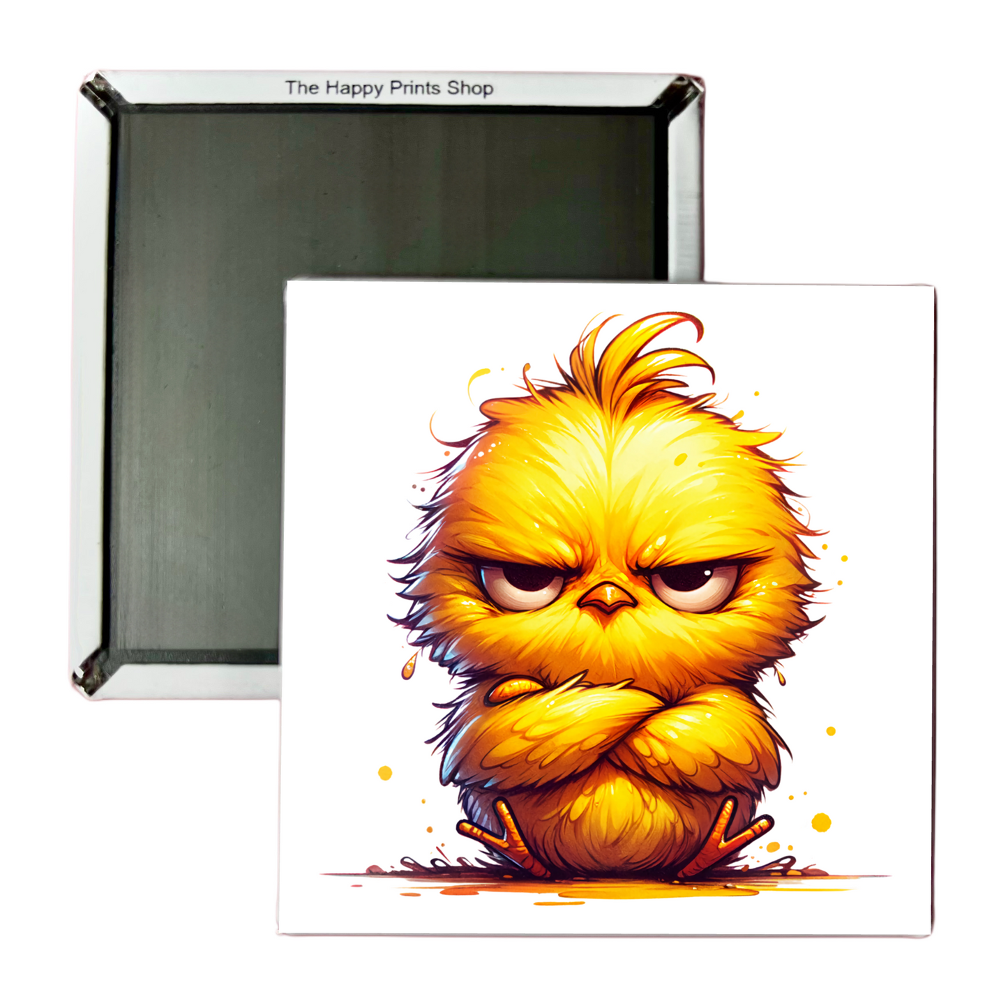 GRUMPY CHICK 2X2 MAGNET