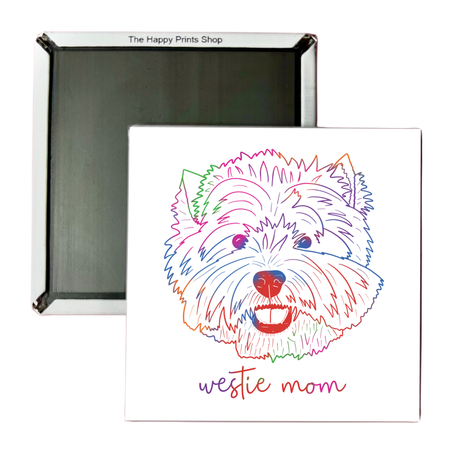 WESTIE MOM 2X2 MAGNET