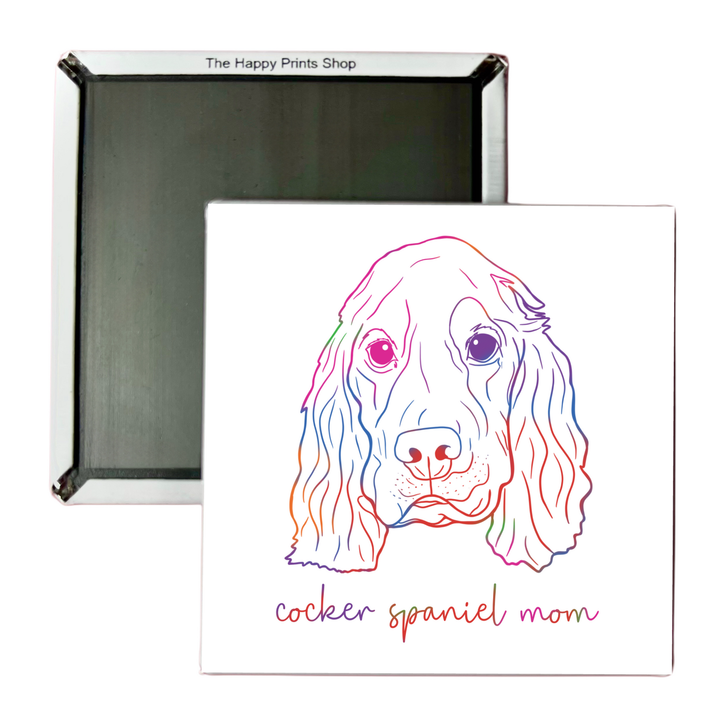 COCKER SPANIEL MOM 2X2 MAGNET