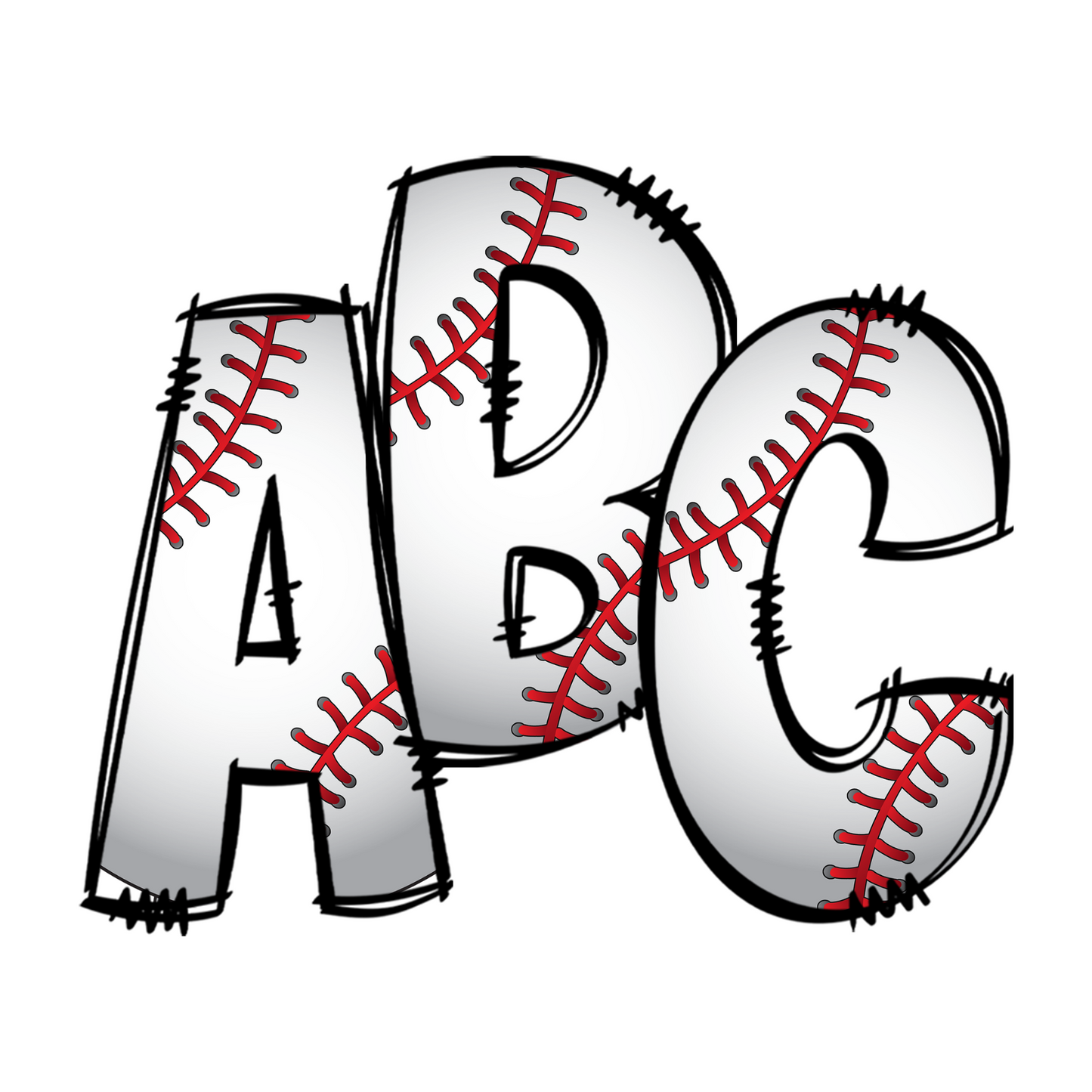 Baseball Alphabet Magnets