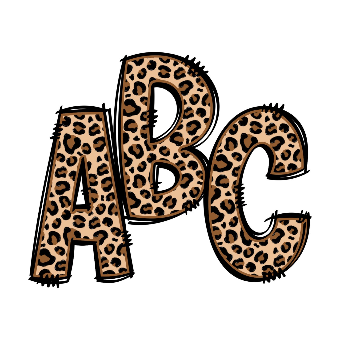 Cheetah Alphabet Magnets