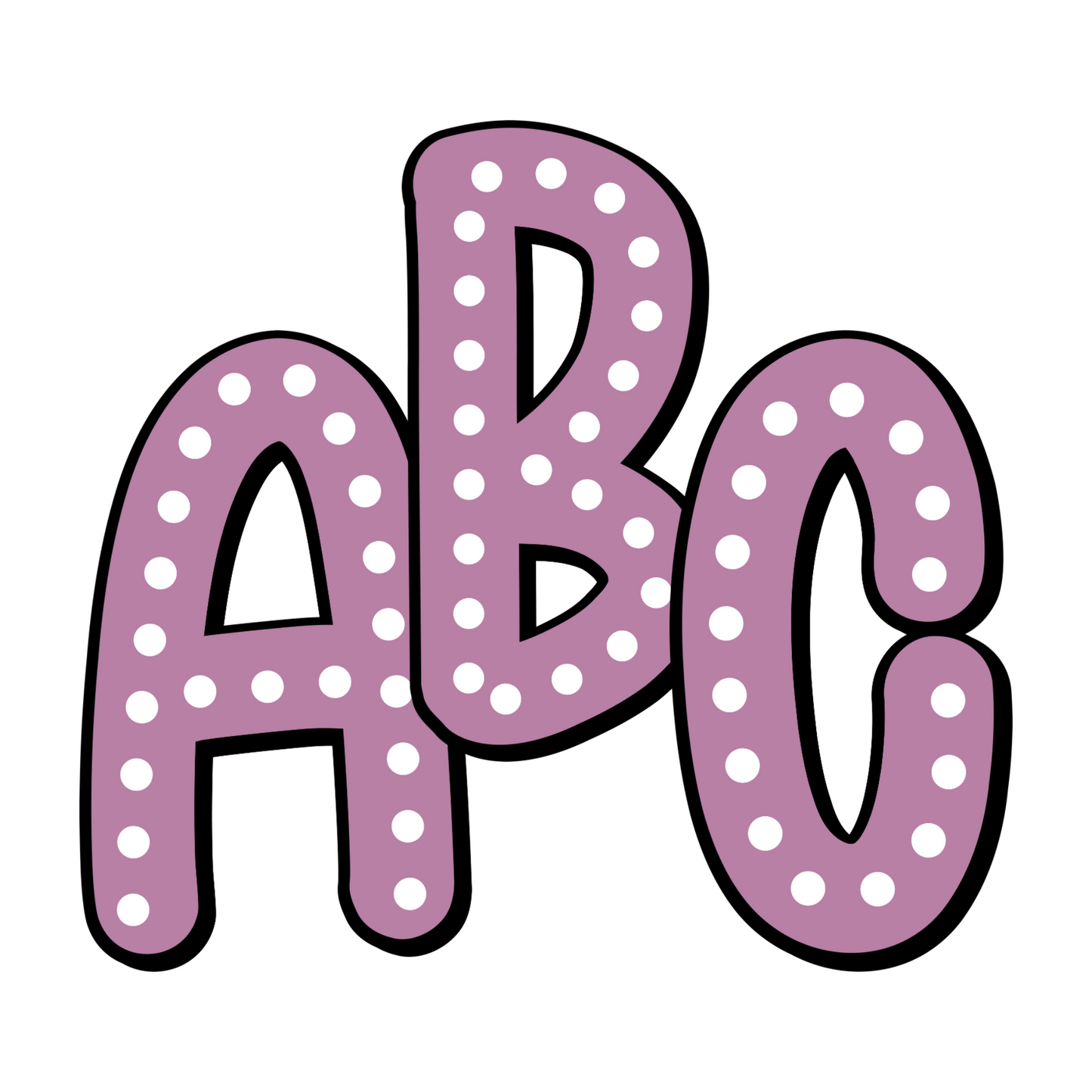 Purple Alphabet Magnets