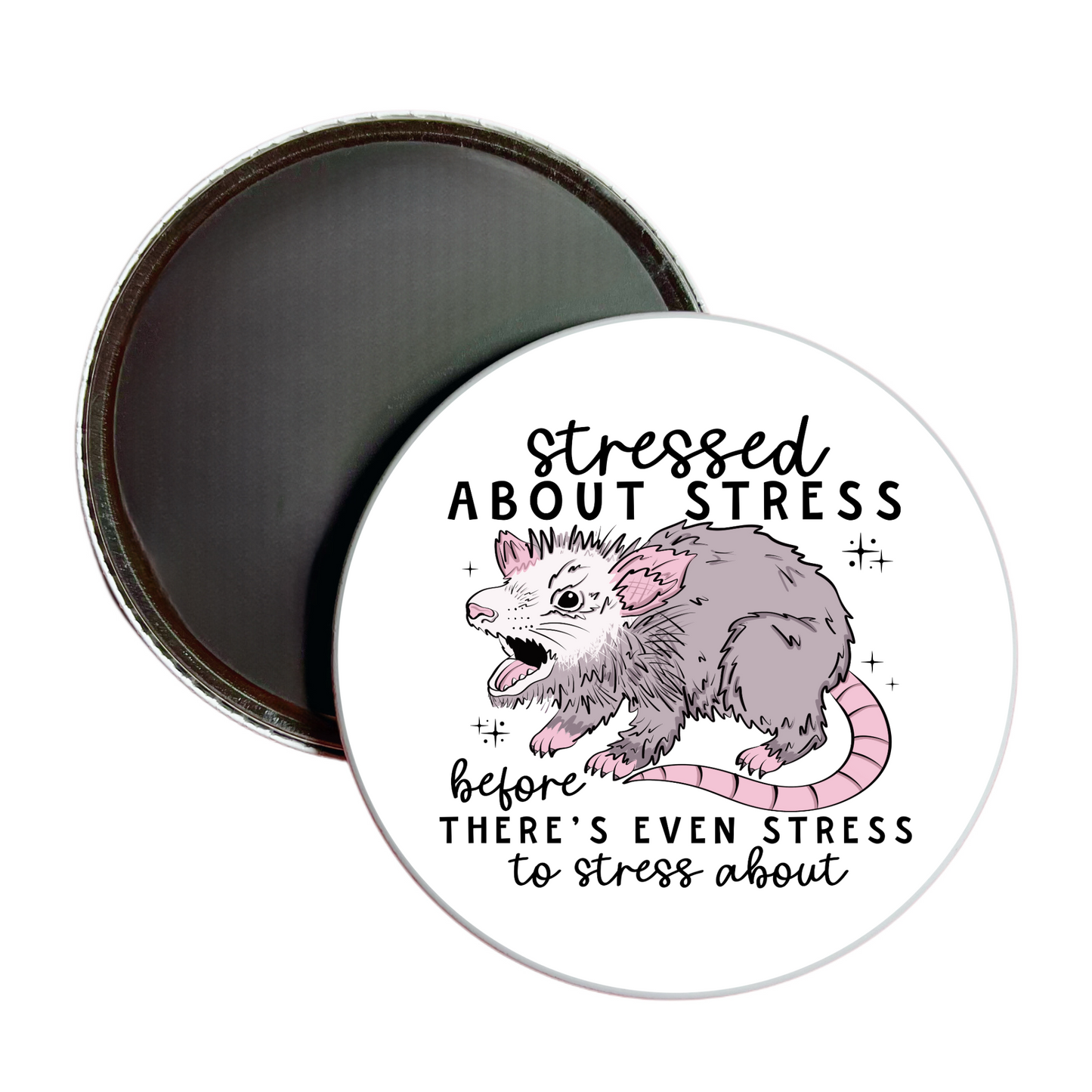 Stressed About Stress Jumbo Magnet