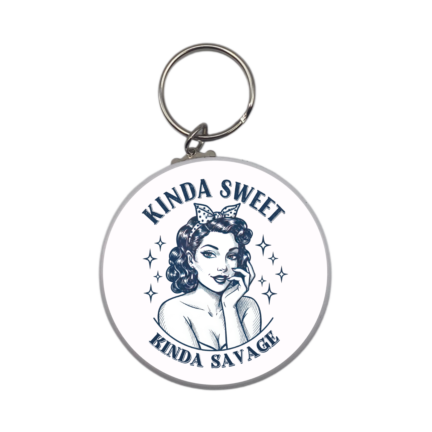KINDA SWEET KINDA SAVAGE KEYCHAIN