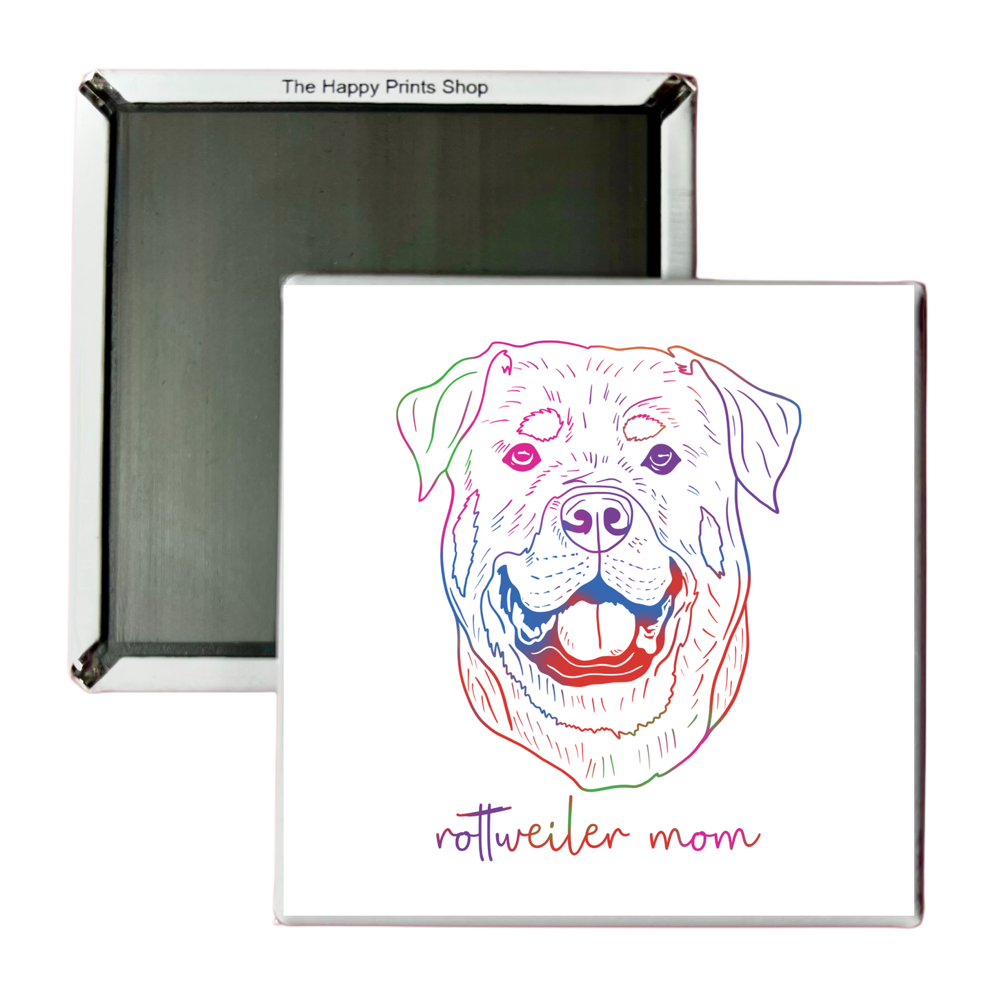 ROTTWEILER MOM 2X2 MAGNET