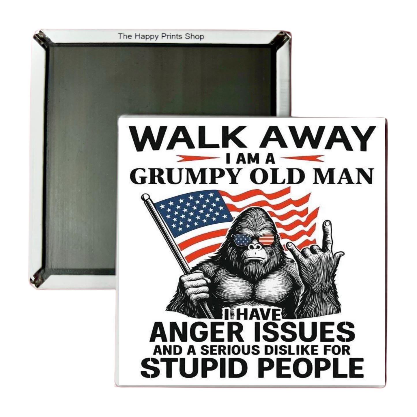 GRUMPY OLD MAN 2X2 MAGNET