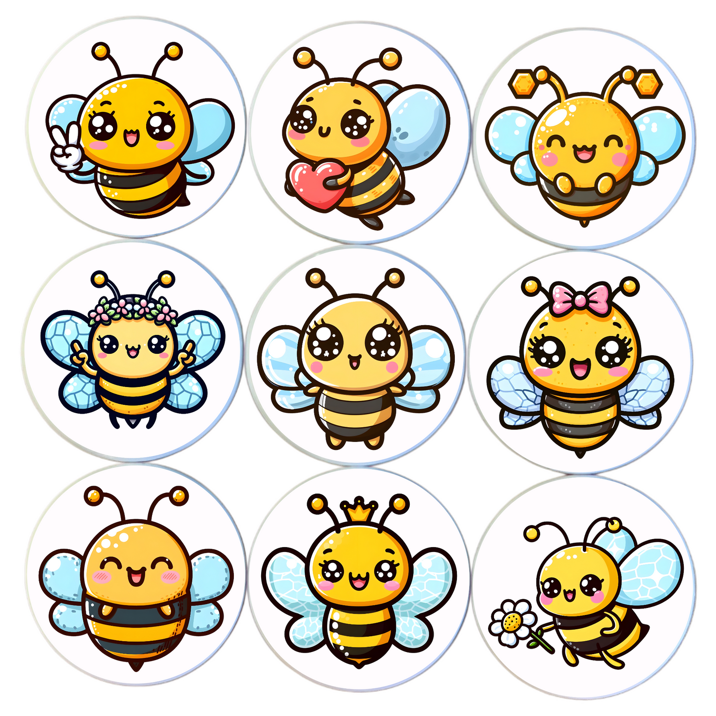 Bee Mini Magnets