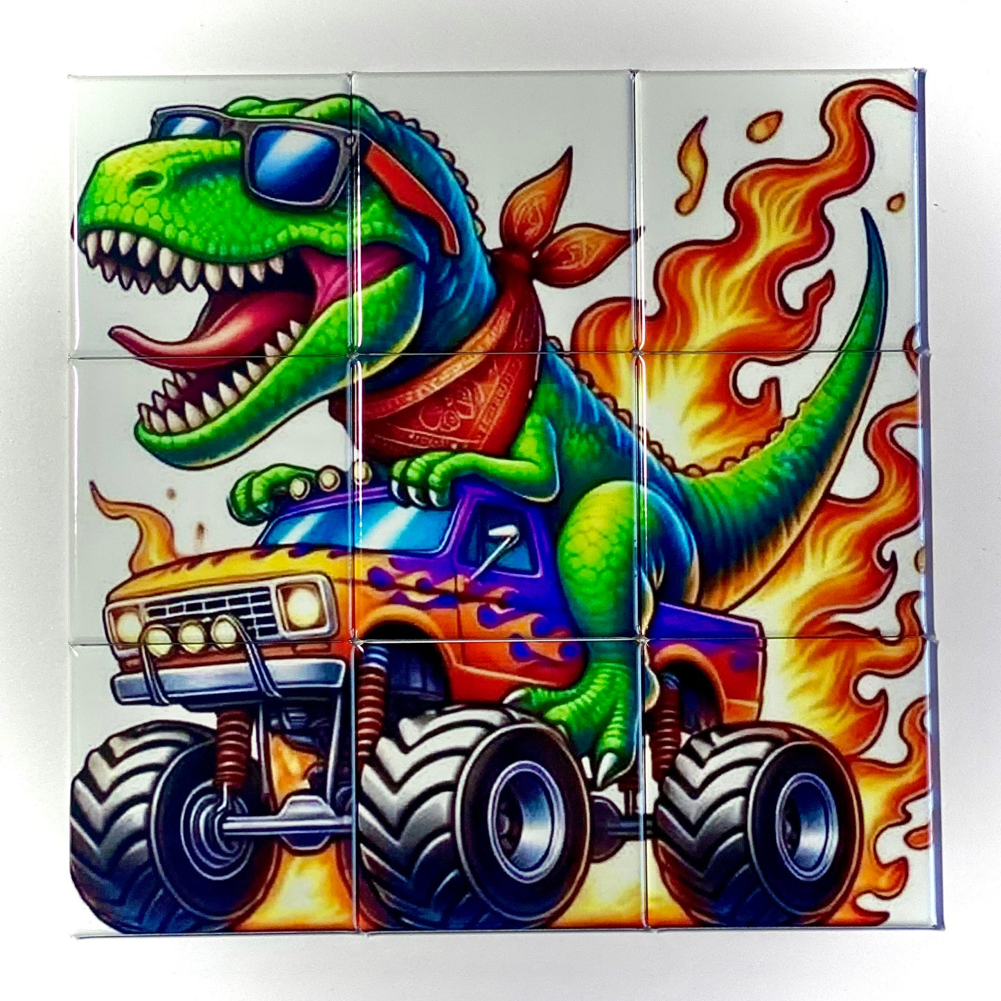 DINO TRUCK MAGNETIC PUZZLE