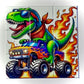 DINO TRUCK MAGNETIC PUZZLE