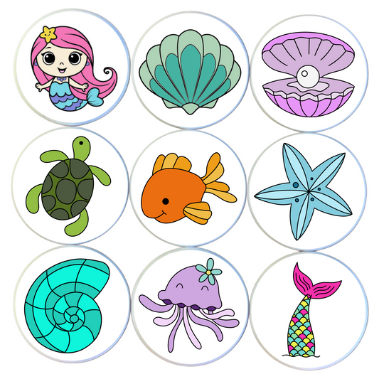 UNDER THE SEA MINI MAGNET SET