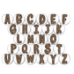 Cheetah Alphabet Magnets