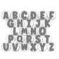 Checkered Alphabet Magnets