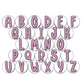 Purple Alphabet Magnets