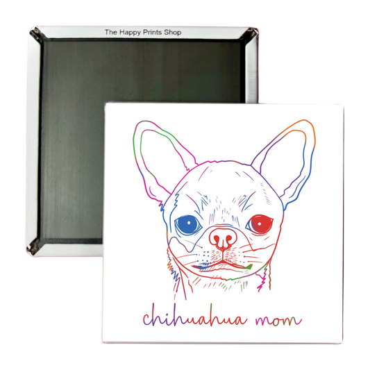 CHIHUAHUA MOM 2X2 MAGNET