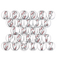 Baseball Alphabet Magnets