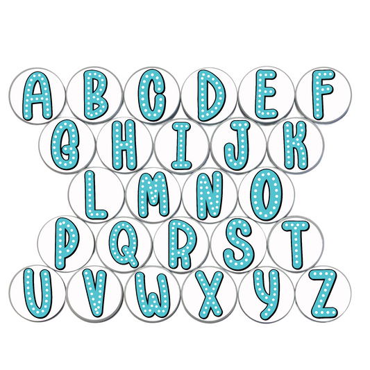 Blue Alphabet Magnets