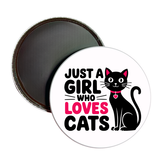 Just A Girl Who Loves Cats Jumbo Magnets
