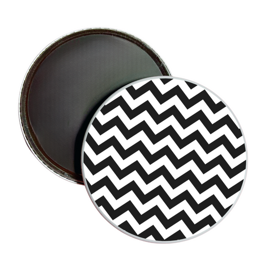 Black Chevron Jumbo Magnet