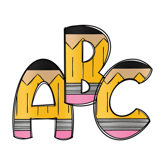 Pencil Alphabet Magnets