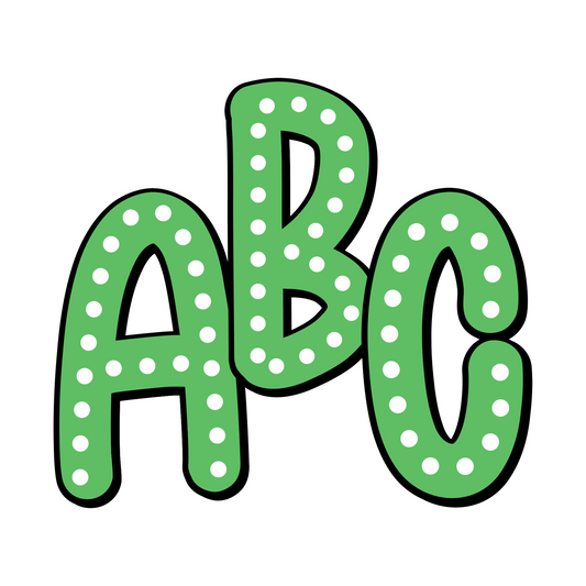 Green Alphabet Magnets