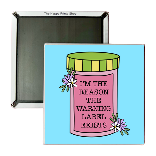 WARNING LABEL MAGNET