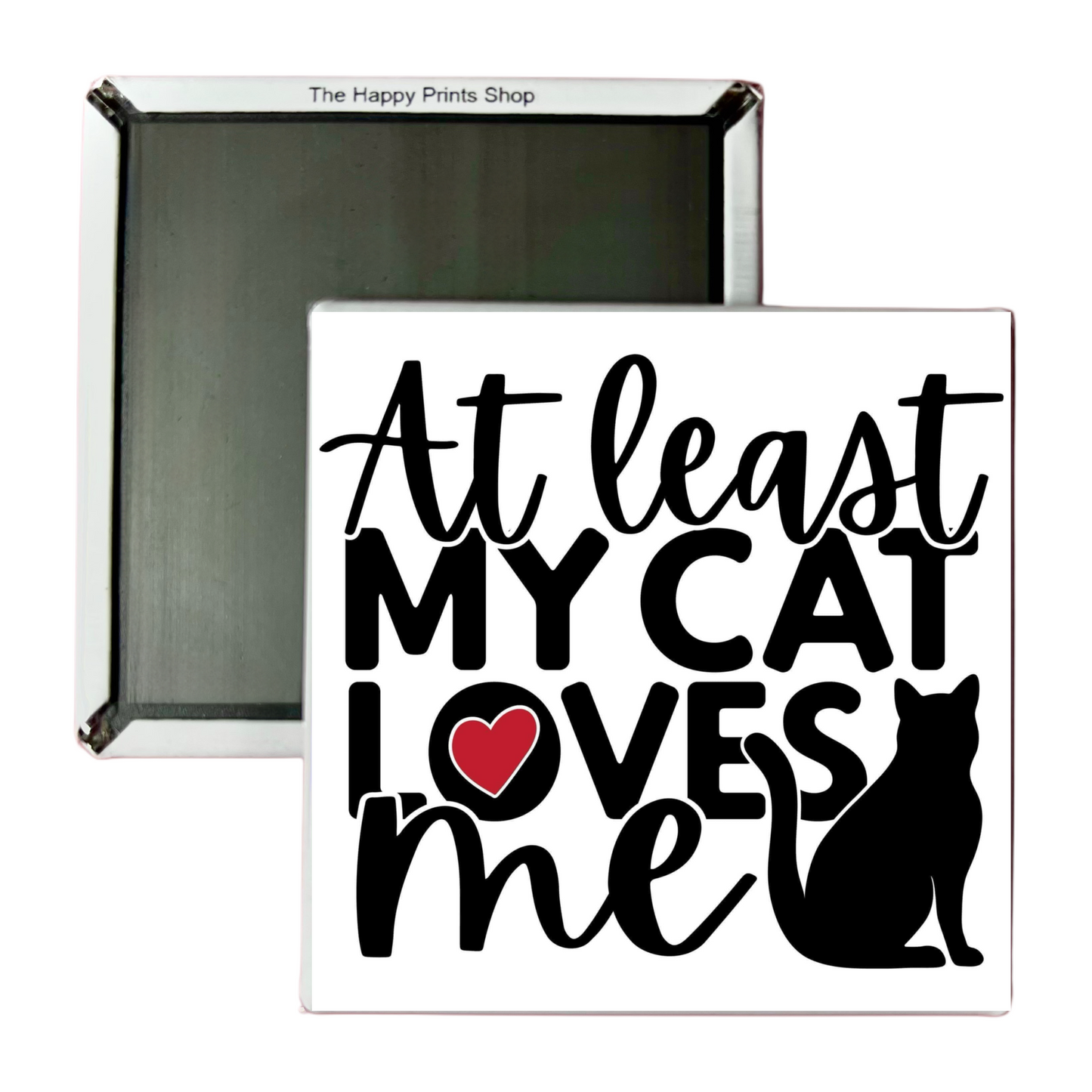 CAT LOVES ME MAGNET