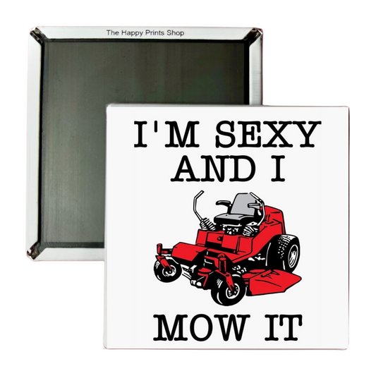 SEXY AND I MOW IT MAGNET