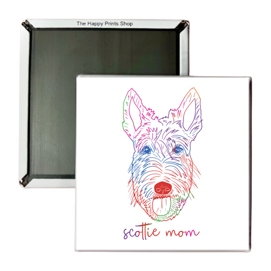 SCOTTIE MOM 2X2 MAGNET