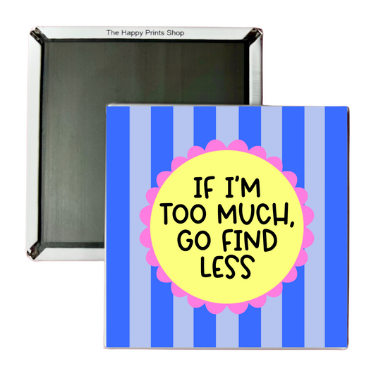 GO FIND LESS MAGNET